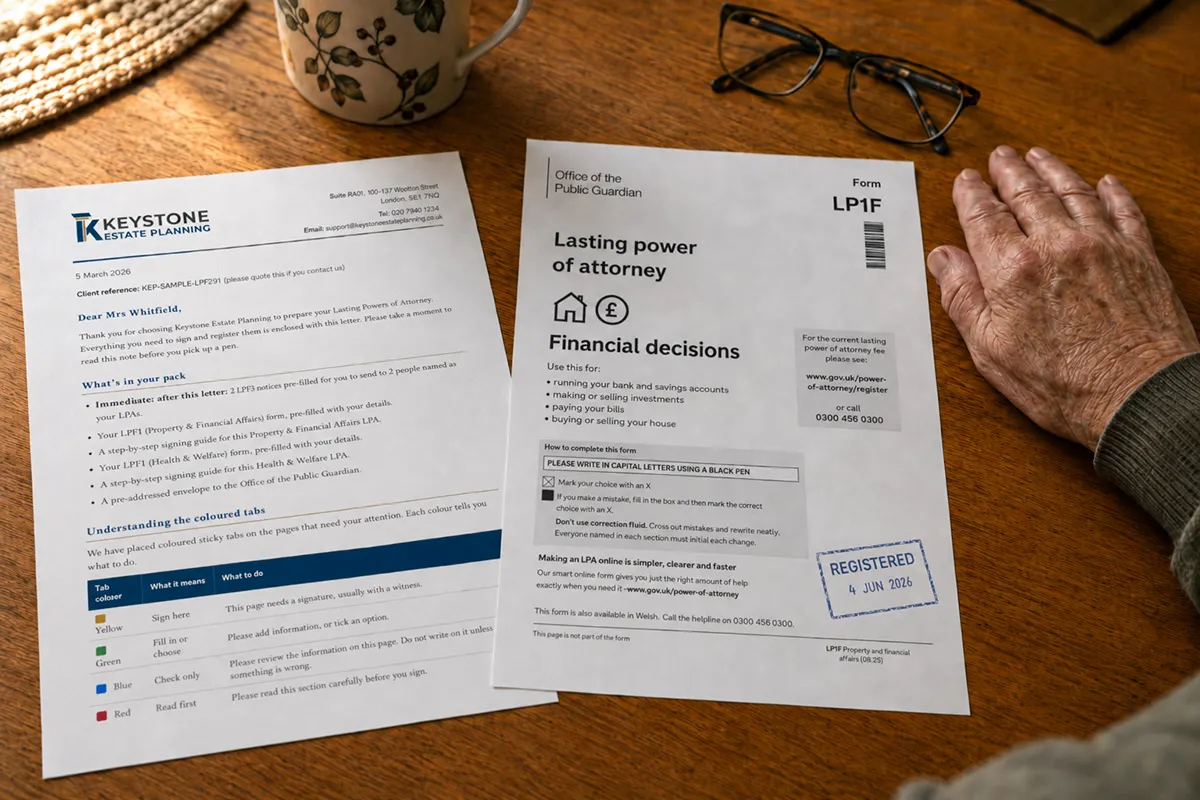 A registered Power of Attorney with the official government stamp